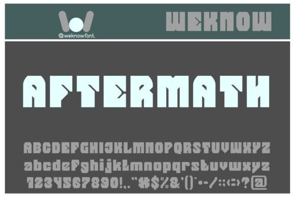 Aftermath: A Techno-Scifi Display Font for Modern Web Brands