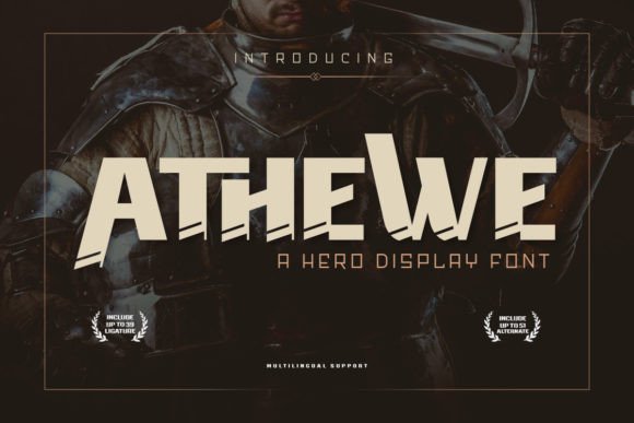 Athewe: A Bold Display Font for Heroic Web Designs