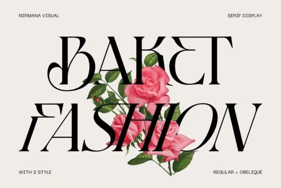 Baket Fashion: An Elegant Display Font for Makers