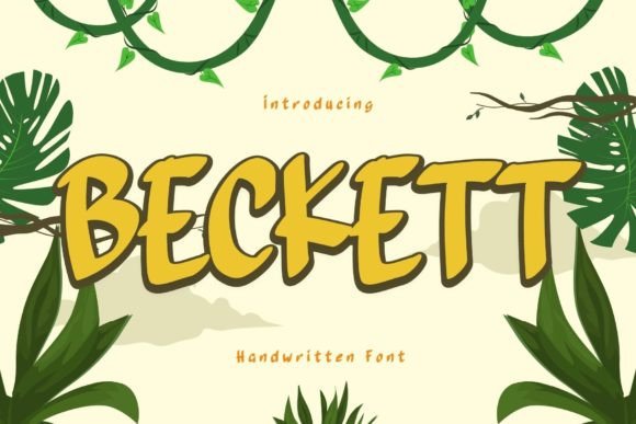 Beckett: A Handwritten Display Font for Authentic Branding