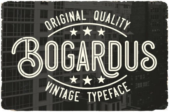 Bogardus: A Vintage Display Font for Editorial Design
