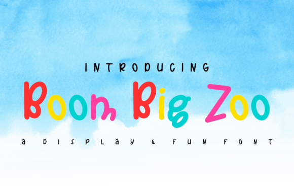 Boom Big Zoo: The Ultimate Display Font for Kids' Marketing