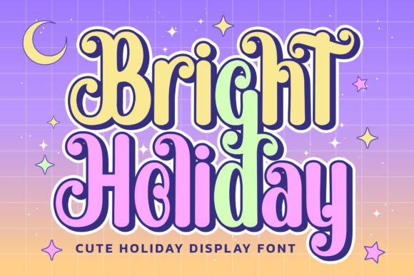 Bright Holiday: A Quirky Display Font for Unique Branding
