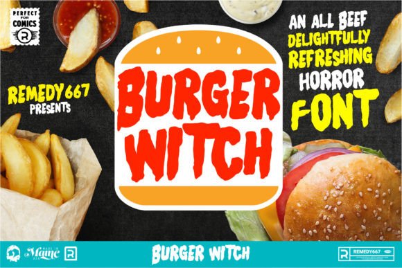 Burger Witch: A Stylish Modern Display Font for Editorial Design