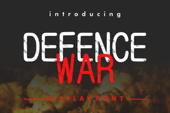 Defence War: The Grunge Display Font for Bold Campaigns
