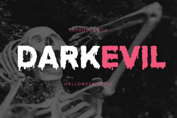 Designing Spooky Web Headers with Darkevil Display Font