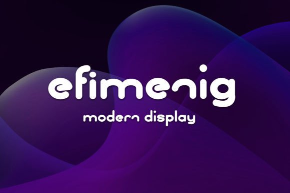 Efimenig Display Font for Modern Web Design