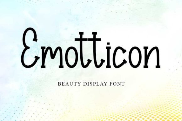 Emotticon: A Sweet Display Font for Modern Branding