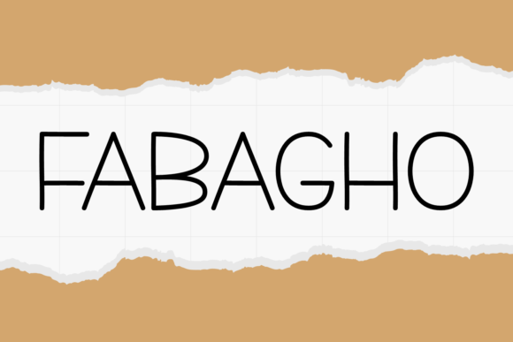 Fabagho: A Crafty Display Font for Friendly Branding