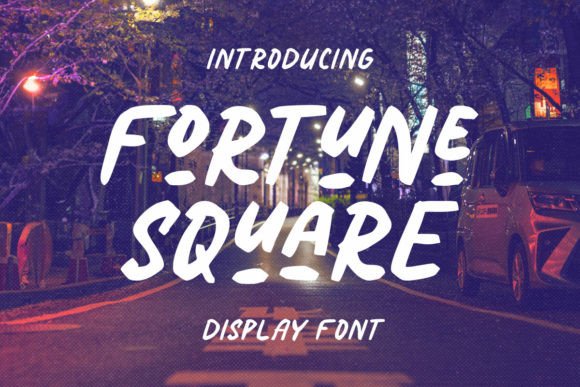 Fortune Square: The Bold Display Font for Modern Branding