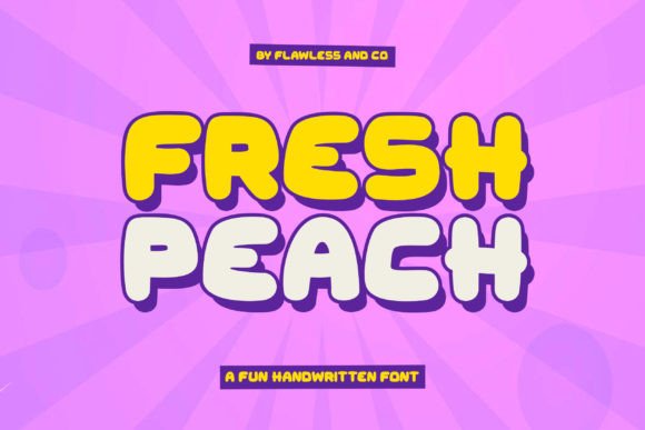 Fresh Peach: A Bold Display Font for Editorial Design