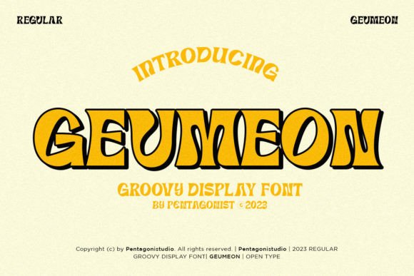 Geumeon Groovy Display: A Retro Font for Modern Brands