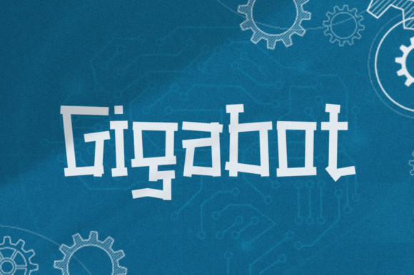 Gigabot: The Hi-Tech Display Font for Modern Logos