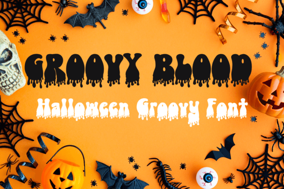 Groovy Blood: A Fun Display Font for Branding