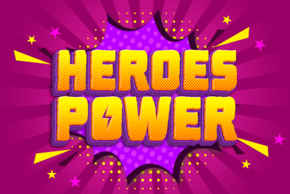 Heroes Power: A Bold Display Font for Makers