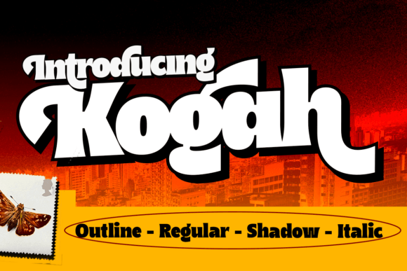 Kogah: A Bold Retro Serif Font for Makers
