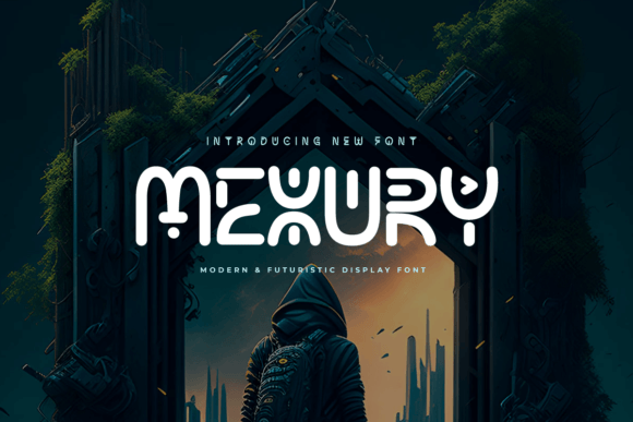 Mexury: A Futuristic Display Font for Modern Branding