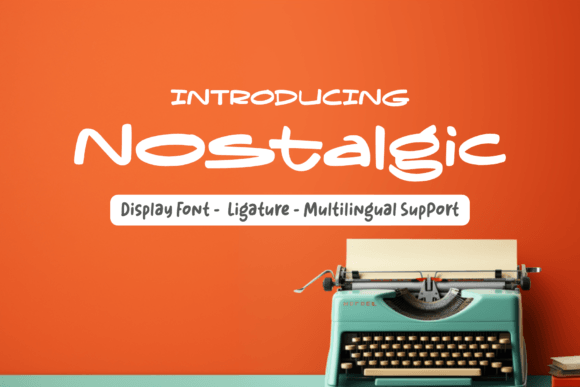 Nostalgic Font: A Vertical Display Typeface for Bold Campaigns