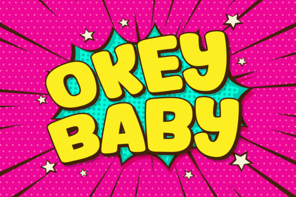 Okey Baby Font Review: A Cute Display Typeface for Brands