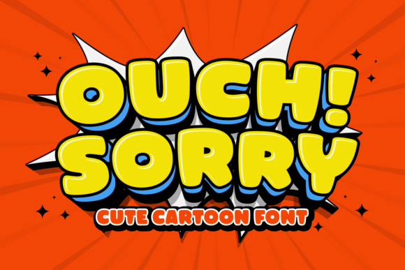 Ouch Sorry: The Cute Cartoon Display Font for Viral Content