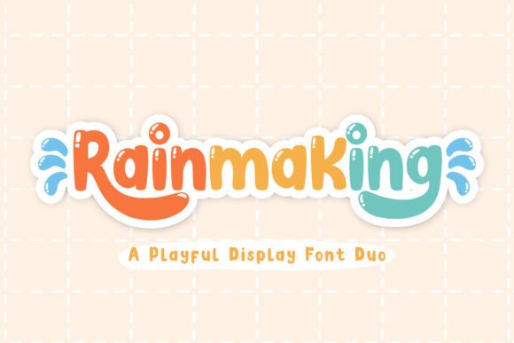 Rainmaking: A Playful Display Font for Modern Web Design