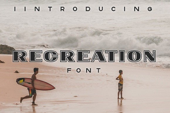 Recreation Font: A Bold Display Typeface for Modern Web Design