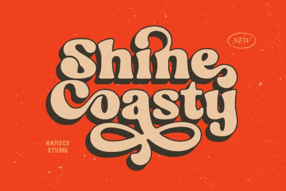Shine Coasty: A Retro Bold Typeface for Editorial Impact