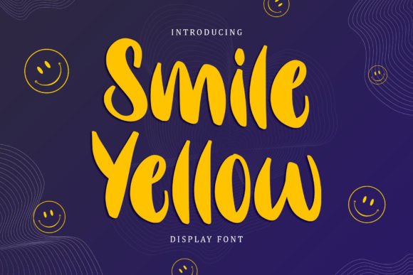 Smile Yellow: A Playful Display Font for Makers