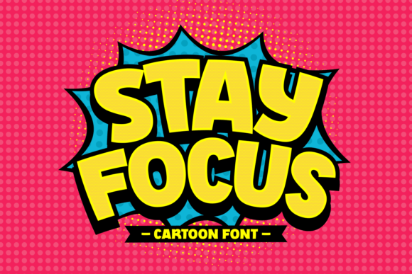 Stay Focus: A Playful Display Font for Editorial Design