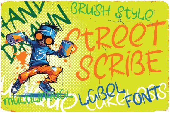 Street Scribe: A Quirky Display Font for Makers
