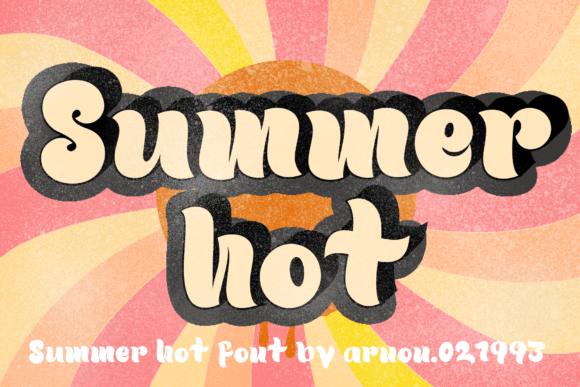 Summer Hot: A Retro Display Font for Bold Campaigns