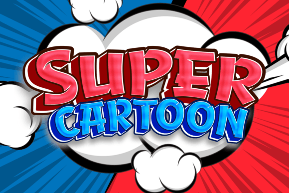 Super Cartoon: A Playful Display Font for Joyful Editorial Design