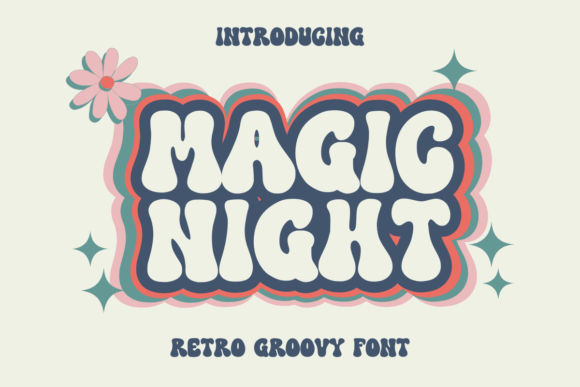 Unlock Retro Charm with the Magic Night Typeface