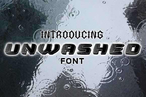 Unwashed: The 3D Display Font for Bold Branding