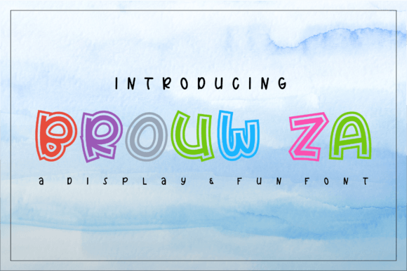 Using Brouw-za Display Font for Playful Web Headers