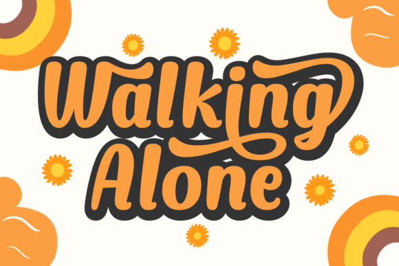 Using Walking Alone Display Fonts for Bold Web Headers
