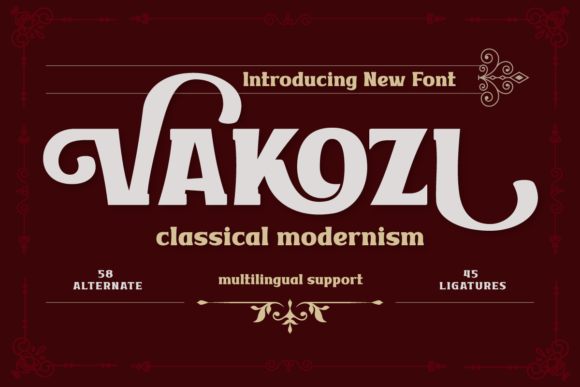 Vakozi: The Premium Serif Font for Elegant Branding