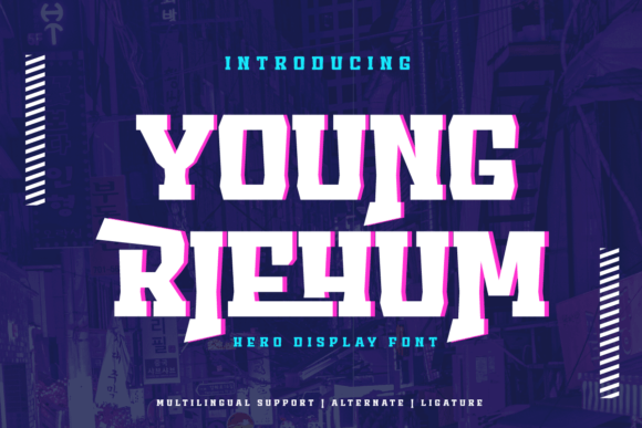 Young Riehum: A Bold Display Font for Epic Branding